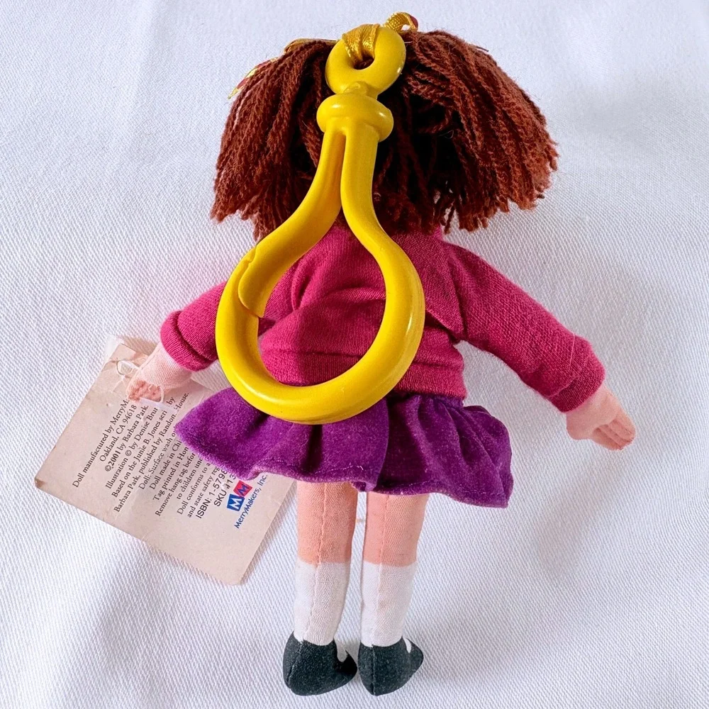 MerryMakers Junie B. Jones Plush Clip-On Doll 5.5